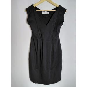 ZARA Collection Black Dress Solid Polyester Blend Knee Length Sleeveless Size L